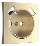 Накладка для розетки с заземлением и 2хUSB Werkel шампань рифленый W1179510 250_100_Array