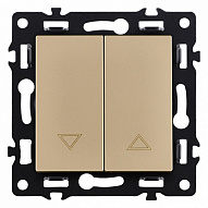Выключатель для жалюзи без рамки Kollinger Asthetik AS-013GD 500_191_3106635