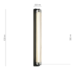 SL6224.411.01 Светильник настенный ST-Luce Черный/Прозрачный LED 1*20W 4000K БАМБУ 250_100_2956809