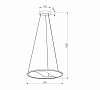Подвесной светильник Eurosvet Occhio 40027/1 LED серый 100_100_1814004