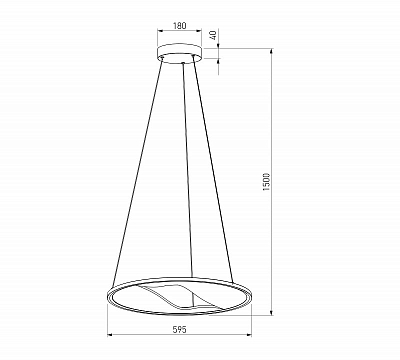 Подвесной светильник Eurosvet Occhio 40027/1 LED серый 400_400_1814004