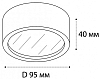Накладной светильник Italline M04-525-95 M04-525-95 white 3000K 100_100_2161697