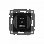 Механизм розетки 2хUSB type A и C Arlight SCT 049838 250_100_681350