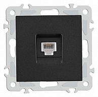 Розетка телефонная RJ-11 без рамки Arte Milano am-206 206.51-1.black 500_191_2302715