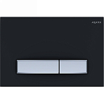 KDI-0000031 (009D-2) Панель смыва Slim Черный матовый (клавиша прямоугольная, хром) 250_100_Array