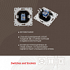 Розетка Ethernet RJ-45 без рамки Arte Milano am-202 202.45-1.shampan 100_100_2165979