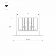 Встраиваемый светильник Arlight ATLAS 037056(1) 500_191_3146609