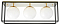 Накладной светильник LUMINA DECO  LDC 8060-3 F.GD+BK