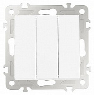 Выключатель трехклавишный без рамки Arte Milano 206 206.30-3.white 500_191_2302658