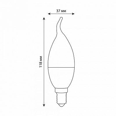 Лампа светодиодная Volpe OPTIMA DIM E14 6Вт 3000K UL-00009223 400_400_2683951