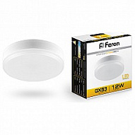 Лампа светодиодная Feron Saffit LB-453 GX53 12Вт 2700K 25833 500_191_2270610