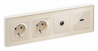 Накладка для розетки с заземлением и со шторками Ambrella Volt ALFA AP3070 400_400_2185035