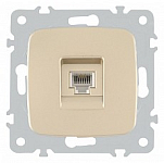 Розетка телефонная RJ-11 без рамки Arte Milano am-205 205.51-1.shampan 250_100_Array