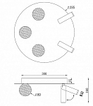 Потолочная люстра iLedex Telescope D4774-40 SWH 250_100_1991895