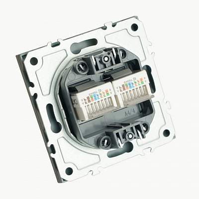 Розетка двойная Ethernet RJ-45 без рамки Stekker Эмили 49952 400_400_2160275