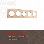 Рамка на 5 постов Arte Milano am-502.13 502.13-5.shampan 250_100_2168414