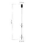 SL6231.403.02 Светильник подвесной ST-Luce Черный/Прозрачный LED 2*5W 4000K ЗЕНИТ 250_100_2956936