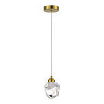 SL6114.203.01 Подвес ST-Luce Золотистый/Прозрачный LED 1*3W 3000K КАСКАТО 250_100_2956010