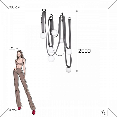Подвесная люстра Loft it Picot 10240/7 400_400_1852140