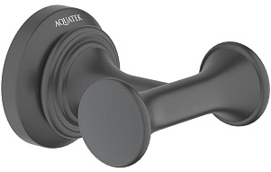 AQ4502MB КЛАССИК крючок двойной, матовый черный 500_191_3225837