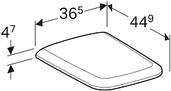 571910000 iCon Square Сиденье для унитаза (soft-close) 250_100_2406596