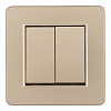 Выключатель двухклавишный Arte Milano SET16-1 SET16-1-30-2 shampan 100_100_2182366