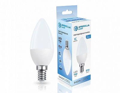 Лампа светодиодная Ambrella Light C37 E14 11Вт 6400K 371116 400_400_2030254