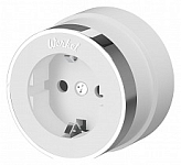 Розетка с заземлением Werkel Vintage (белый матовый/хром) W5871050 250_100_Array