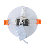 ST104.502.06 Светильник встраиваемый Белый LED 1*6W 3000K 468Lm Ra>80 120° IP20 D110xH20 170-240V Встраиваемые светильники 250_100_2951638