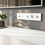 Рамка на 5 постов Werkel Slab белый софт W0052961 250_100_2131220