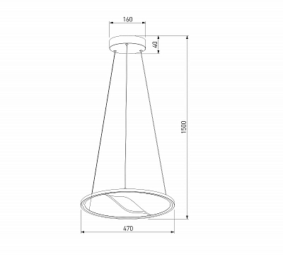 Подвесной светильник Eurosvet Occhio 40026/1 LED серый 400_400_1814010