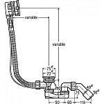 728007 Visign MT5 Слив/перелив Simplex Trio 560 x 40/50, модель 6166.41 250_100_2406978