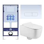 SET AQUATEK ЛУГАНО-013 4в1 (рама AQUATEK Standard INS-0000012+ кркпеж KKI-0000002+клавиша KDI-0000013+унитаз ЛУГАНО AQ2002-00 с тонким сиденьем soft-c 250_100_Array