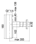AV00107/10RCP сифон, красное золото 250_100_2414248