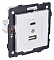 Розетка 2хUSB type A и C без рамки Kollinger  REA-037WH