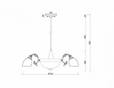 Люстра на штанге MyFar Ceiling MR1523-8C 400_400_1994833