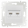 Розетка Ethernet RJ-45 без рамки Arte Milano am-203 203.45-2.white 100_100_2302555