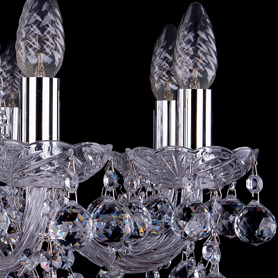 Подвесная люстра Bohemia Ivele Crystal 1402 1402/8/195/Ni/Balls 400_400_1798325