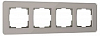 Рамка на 4 поста Werkel Elite (дымчатый, стекло) W0042417 100_100_2296871