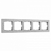 Рамка на 5 постов Werkel Hammer серебряный W0052406 100_100_2128289