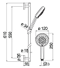AD140/54CR LIRA душевой гарнитур 60 см 100_100_2407675