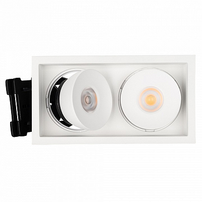 Встраиваемый светильник Arlight CL-SIMPLE-S148x80-2x9W Warm3000 (WH, 45 deg) 026876 400_400_1887976
