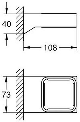 40865000 Selection Cube Держатель, хром 400_400_1440946