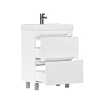 Тумба EQUIL Corner 70 напольная 2 ящ. белая (под раковину 9696-70) 250_100_2902777