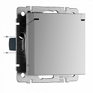 Розетка с заземлением и со шторкой, без рамки с крышкой Werkel  W1171206 WRK_a069626 500_191_3230427