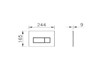 740-2324 Root Square панель смыва, золото 400_400_2407058