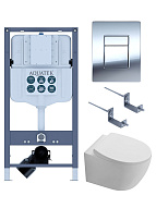 SET AQUATEK СИРИУС PNN-02 (рама INSP-0000002+крепёжKKI-0000002+ клавиша PNN-0000002 + унитаз AQ1582T-00 СИРИУС TORNADO с тонким сиденьем soft-close) 500_191_3232712