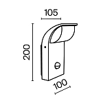 Настенный светильник (бра) Outdoor O446WL-L7GF3KSR 250_100_805461