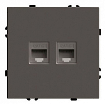 Розетка двойная Ethernet RJ-45 без рамки Stekker Эмили 49926 250_100_518274