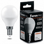 Лампа светодиодная Feron LB-1407 E14 7.5Вт 4000K 38072 250_100_Array